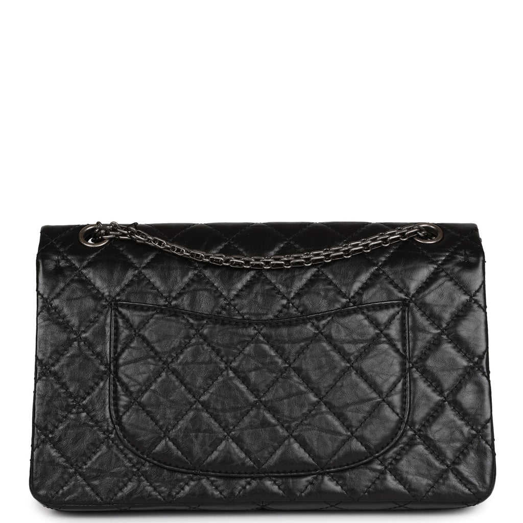 Chanel Medium Reissue 226 2.55 Black Aged Calfskin Ruthenium Hardware