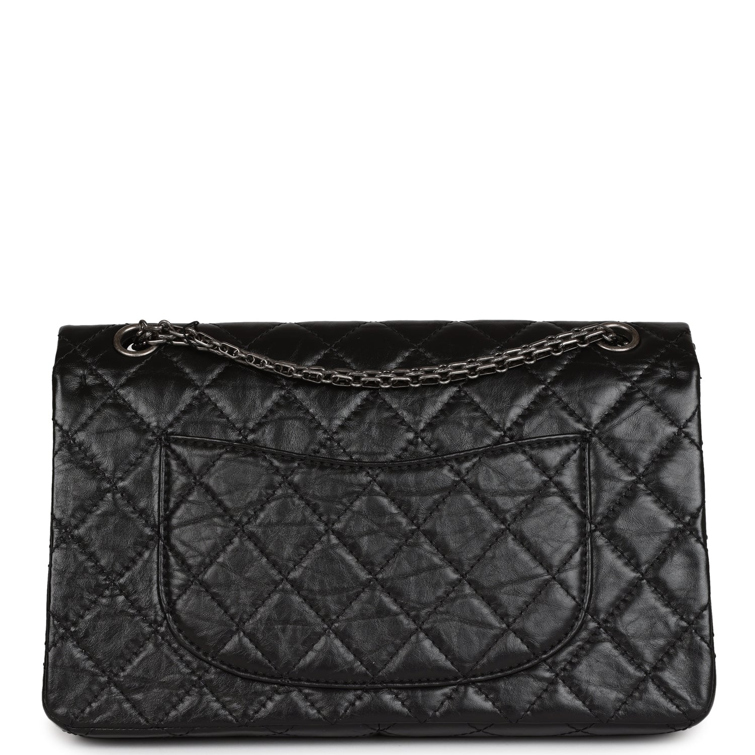 Chanel Medium Reissue 226 2.55 Black Aged Calfskin Ruthenium Hardware