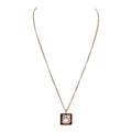 Vintage Chanel Vintage Pink No.5 Rhinestone Pendant Gold Necklace