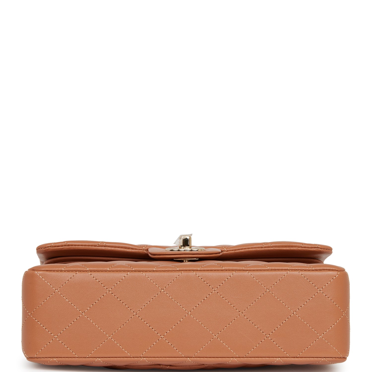 Chanel Small Classic Double Flap Bag Caramel Lambskin Light Gold Hardware Deposit 1