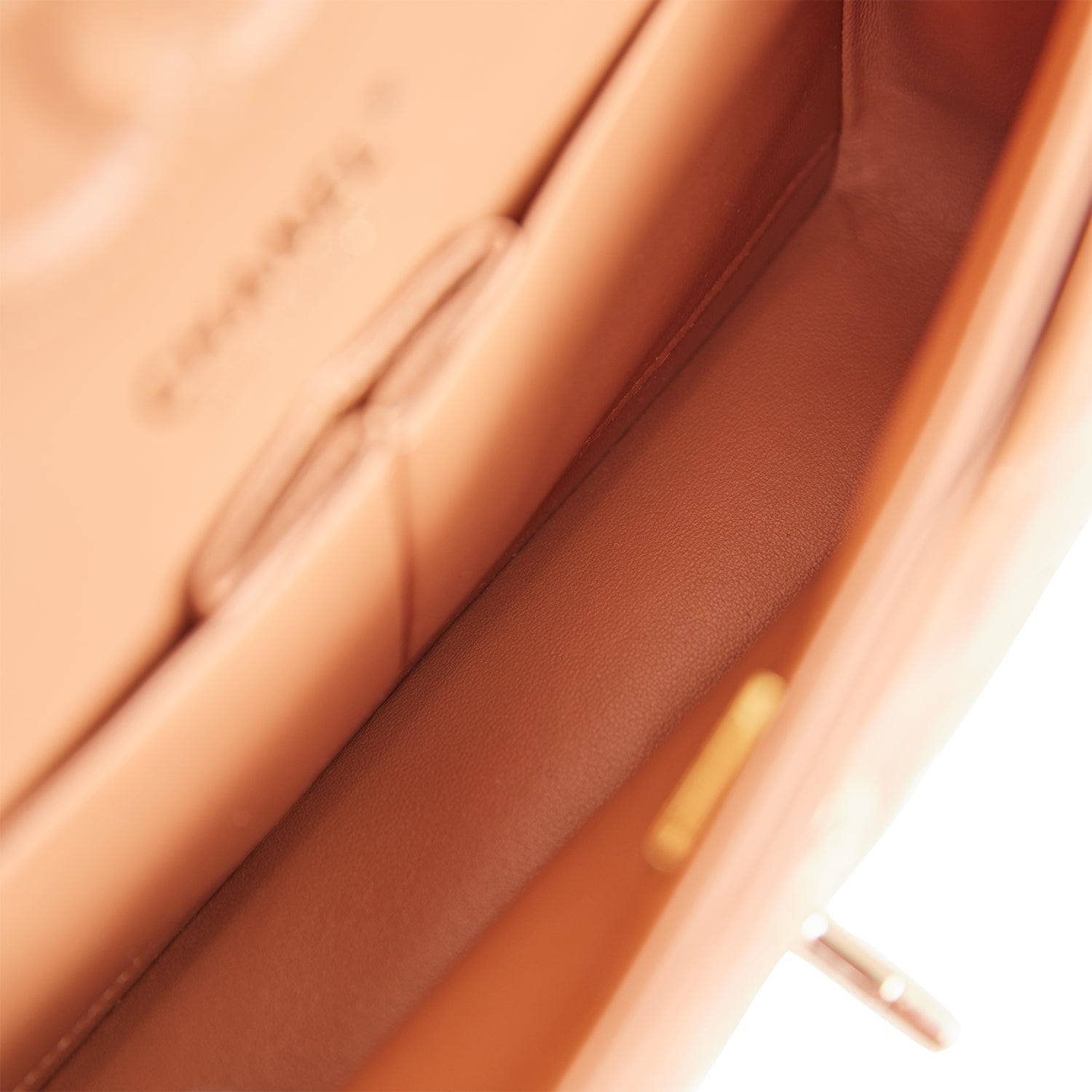 Chanel Small Classic Double Flap Bag Caramel Lambskin Light Gold Hardware Deposit 2