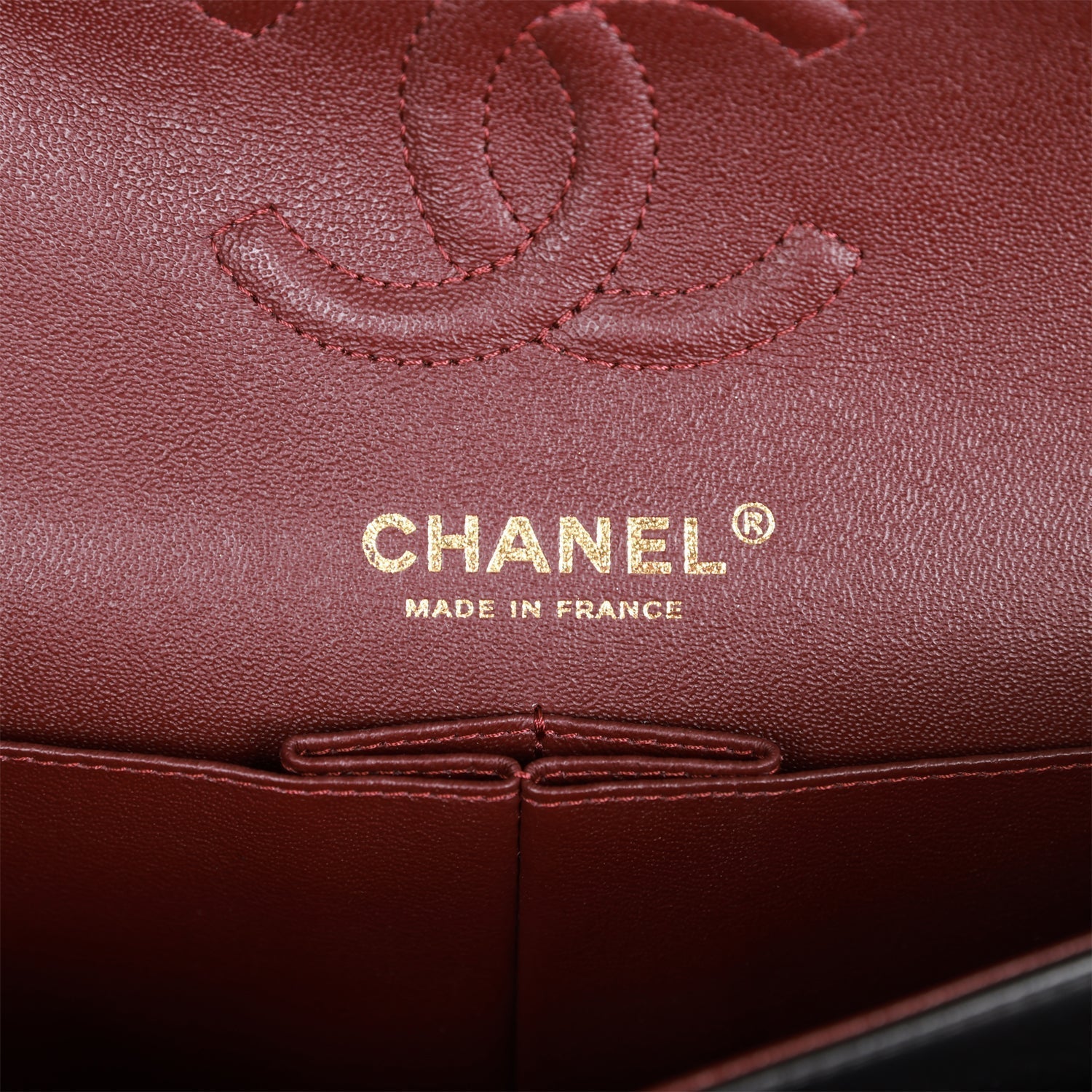 Pre-owned Chanel Small Classic Double Flap Bag Black Lambskin Gold Hardware
