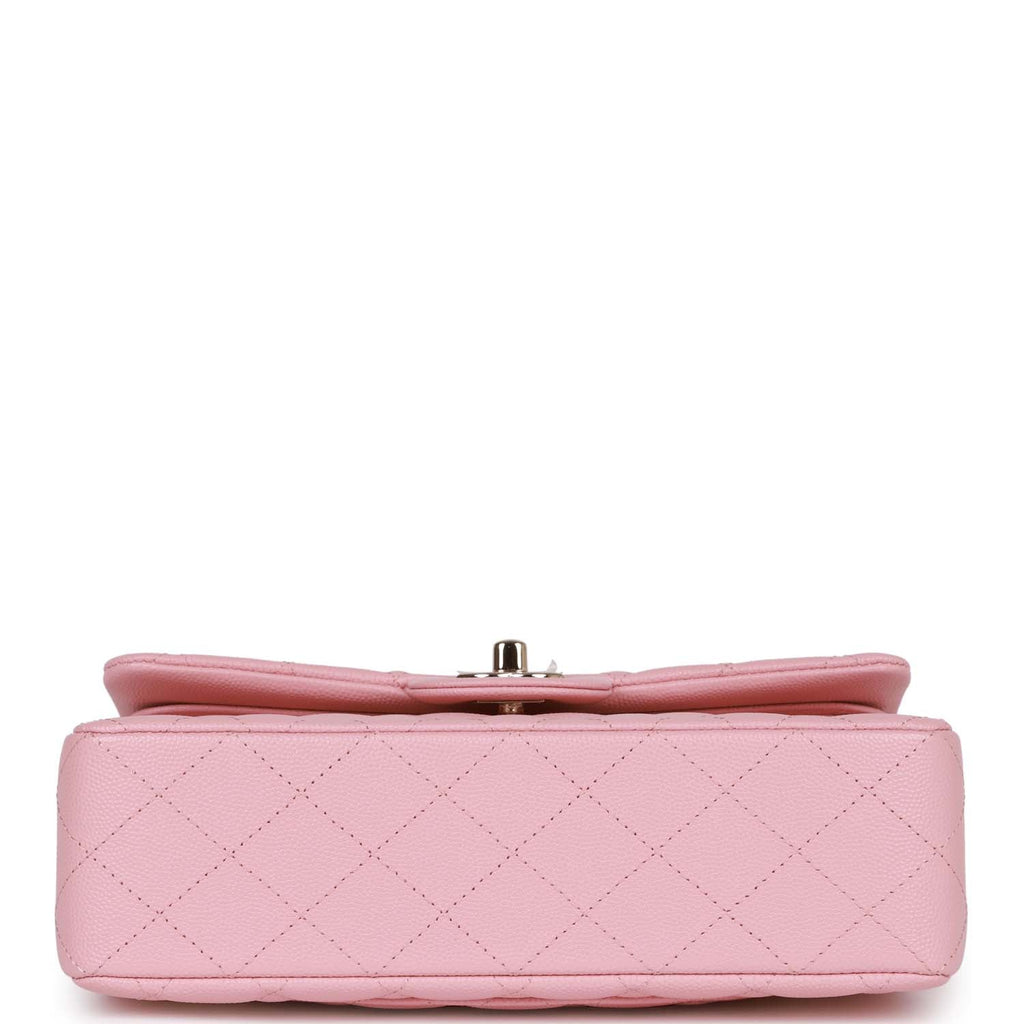 Chanel Small Classic Double Flap Bag Pink Caviar Light Gold Hardware