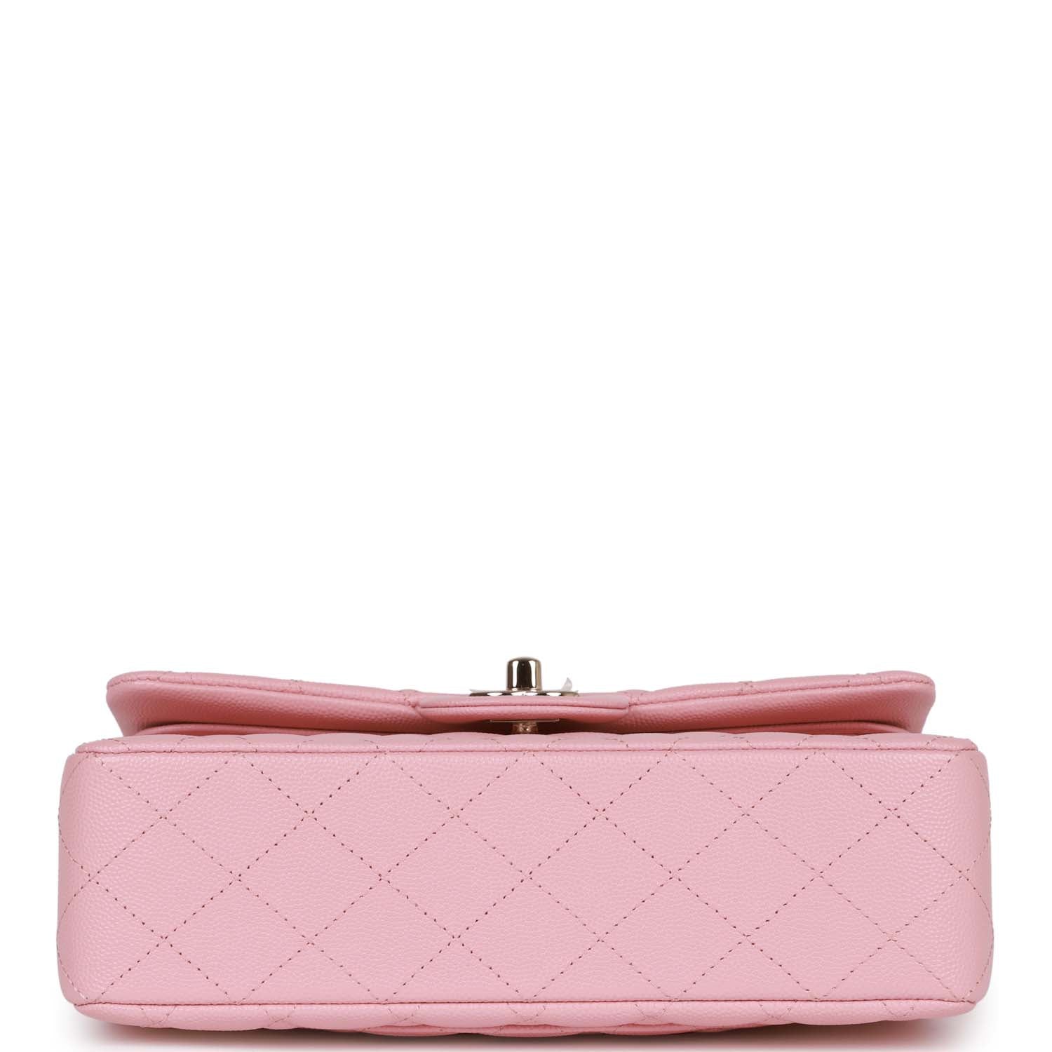 Chanel Small Classic Double Flap Bag Pink Caviar Light Gold Hardware