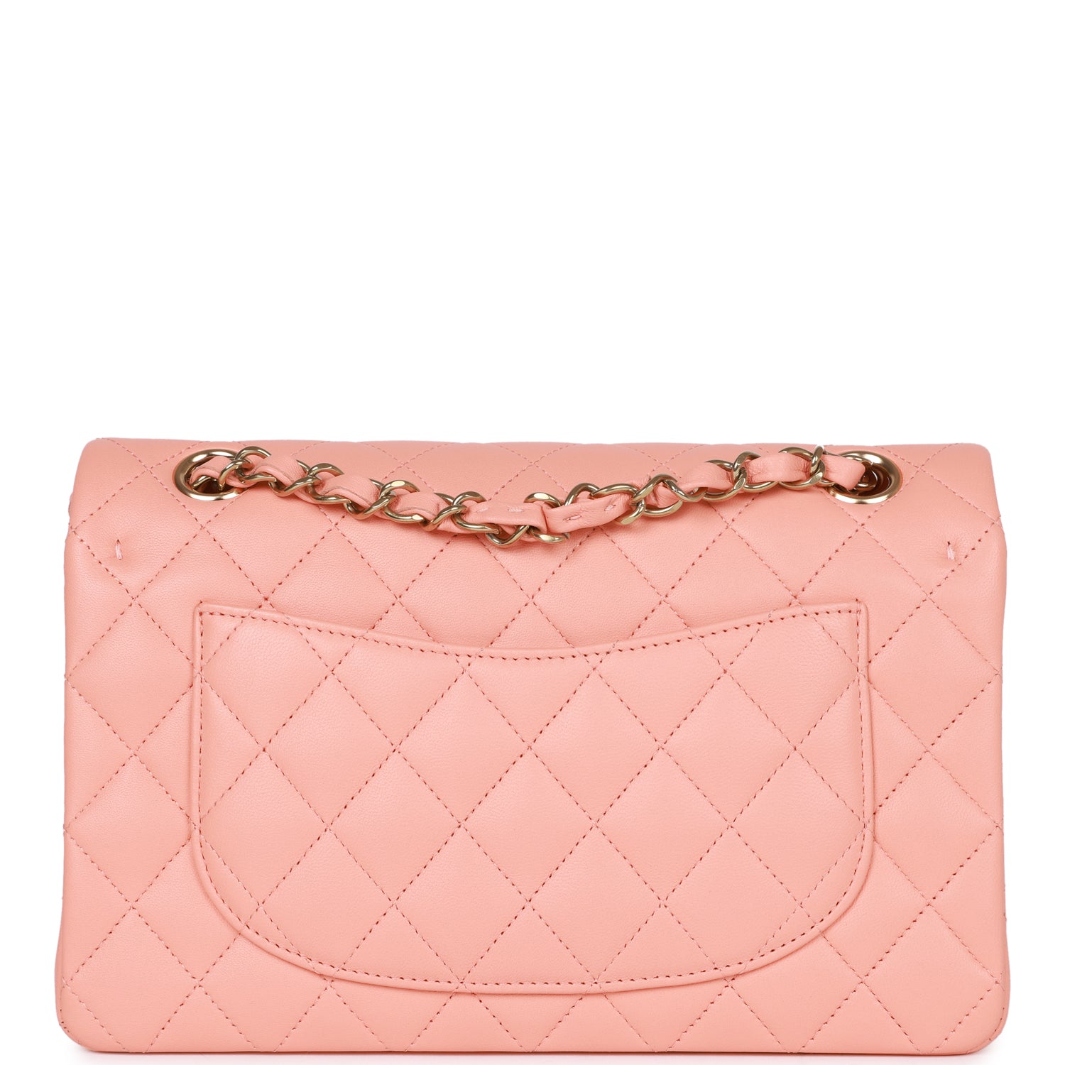 Chanel bag Small Classic Double Flap Pink Lambskin Light Gold Hardware