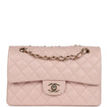 Chanel bag Small Classic Double Flap Bag Light Pink Caviar Gold Hardware