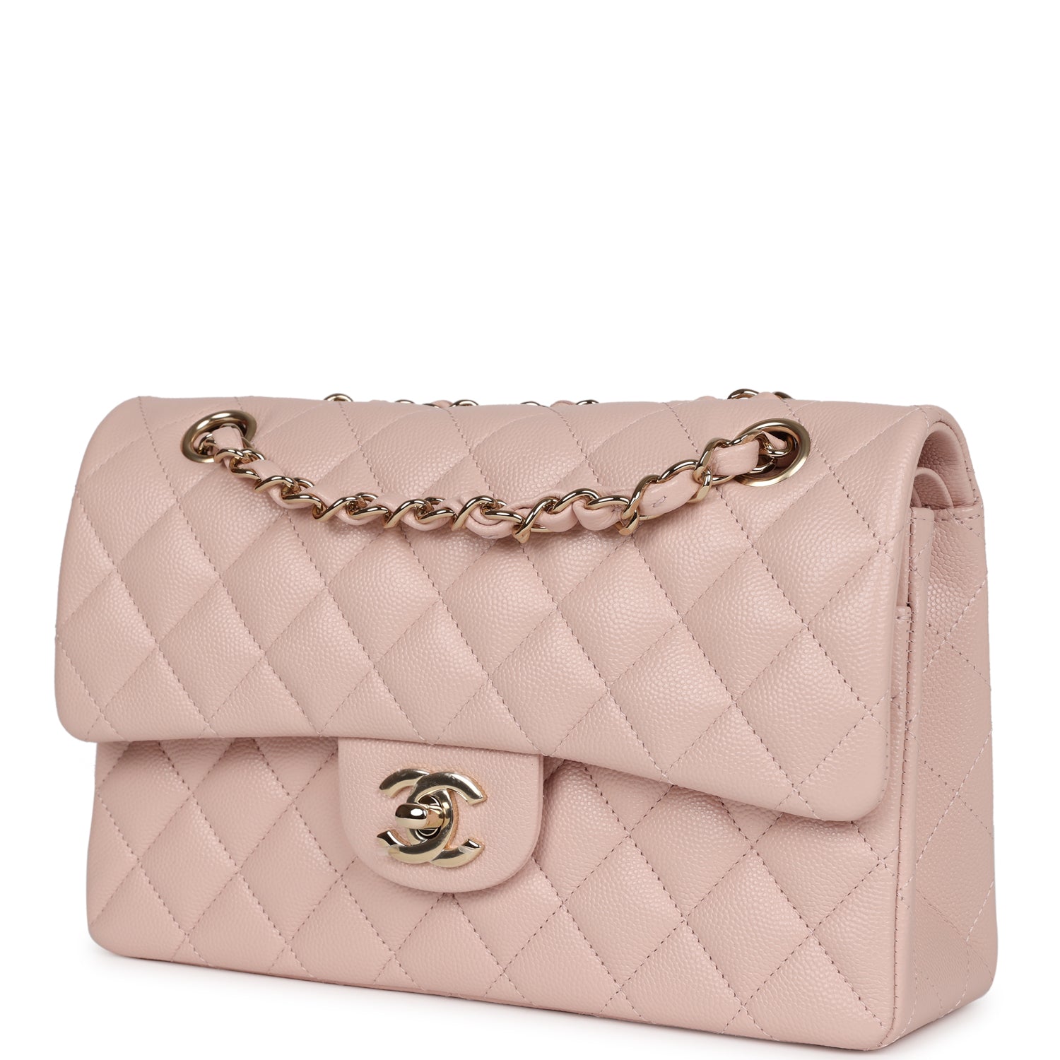 Chanel bag Small Classic Double Flap Bag Light Pink Caviar Gold Hardware