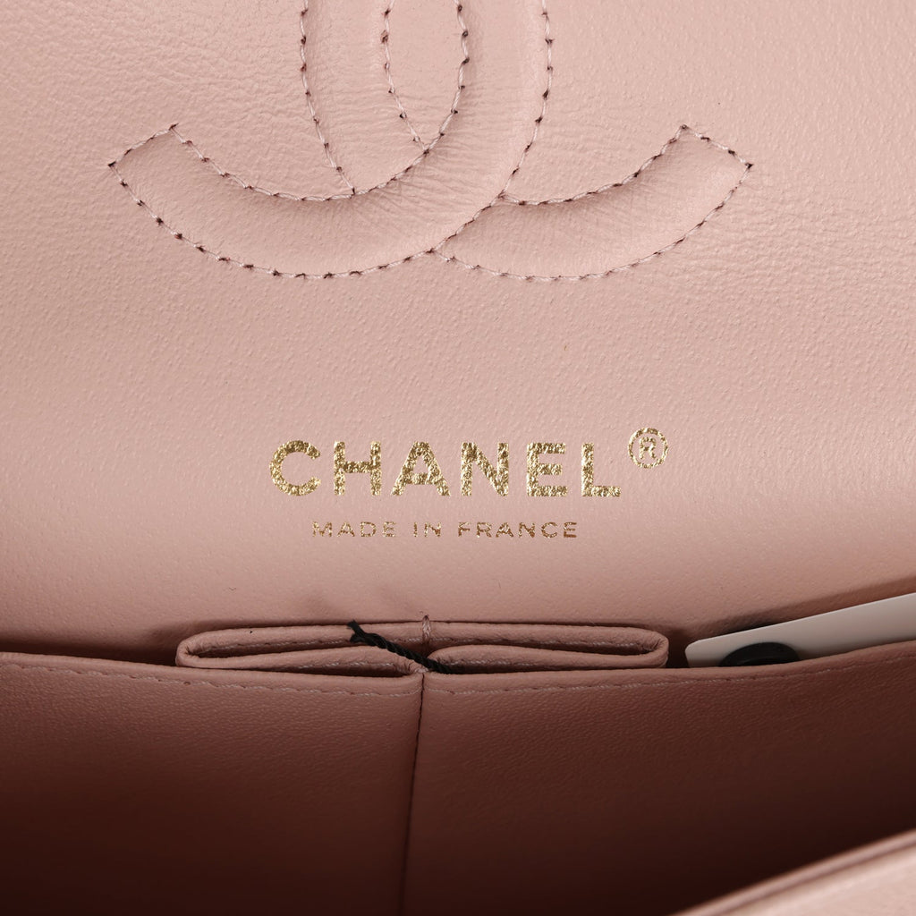Chanel bag Small Classic Double Flap Bag Light Pink Caviar Gold Hardware