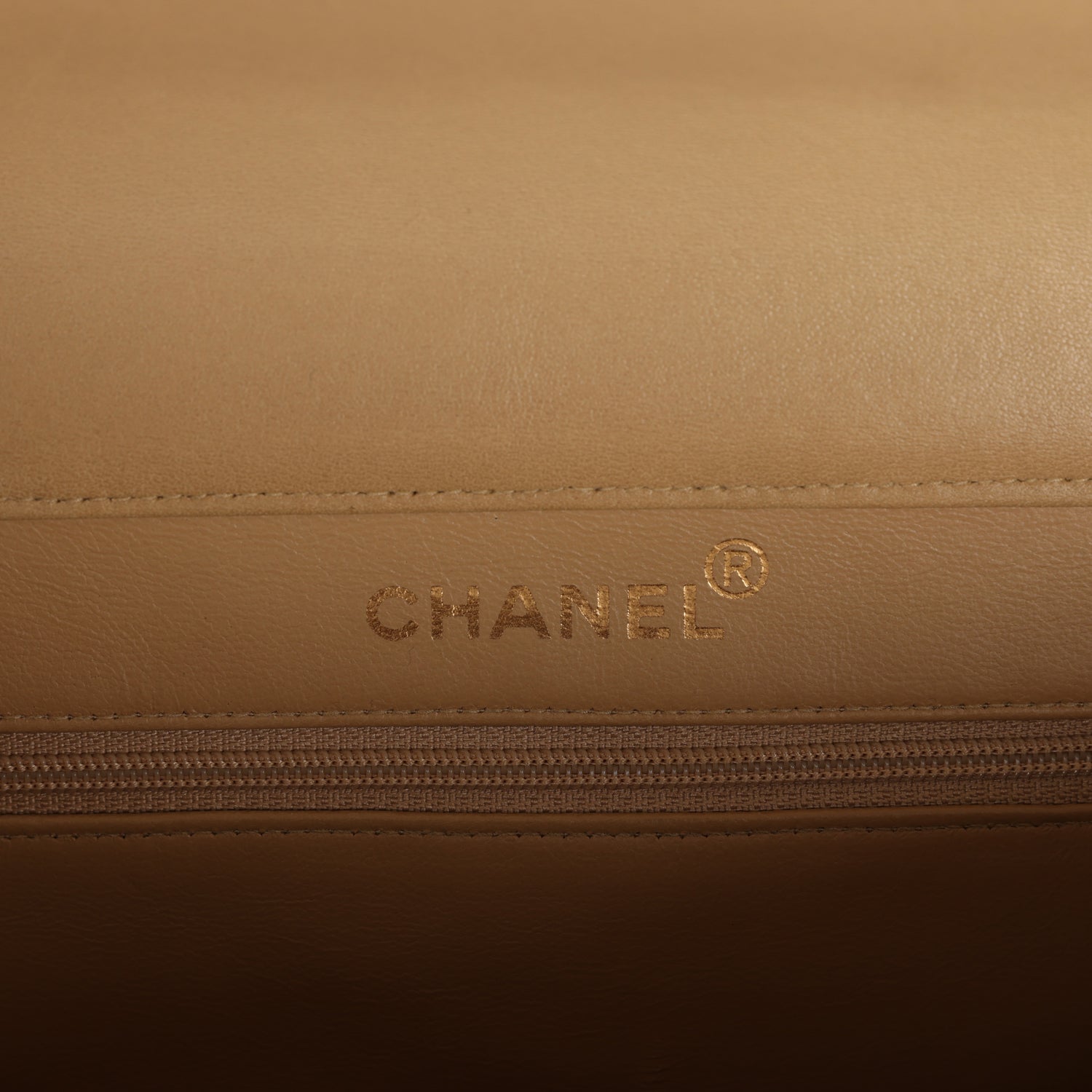 Vintage Chanel Double Sided Flap Bag Taupe Lambskin Gold Hardware