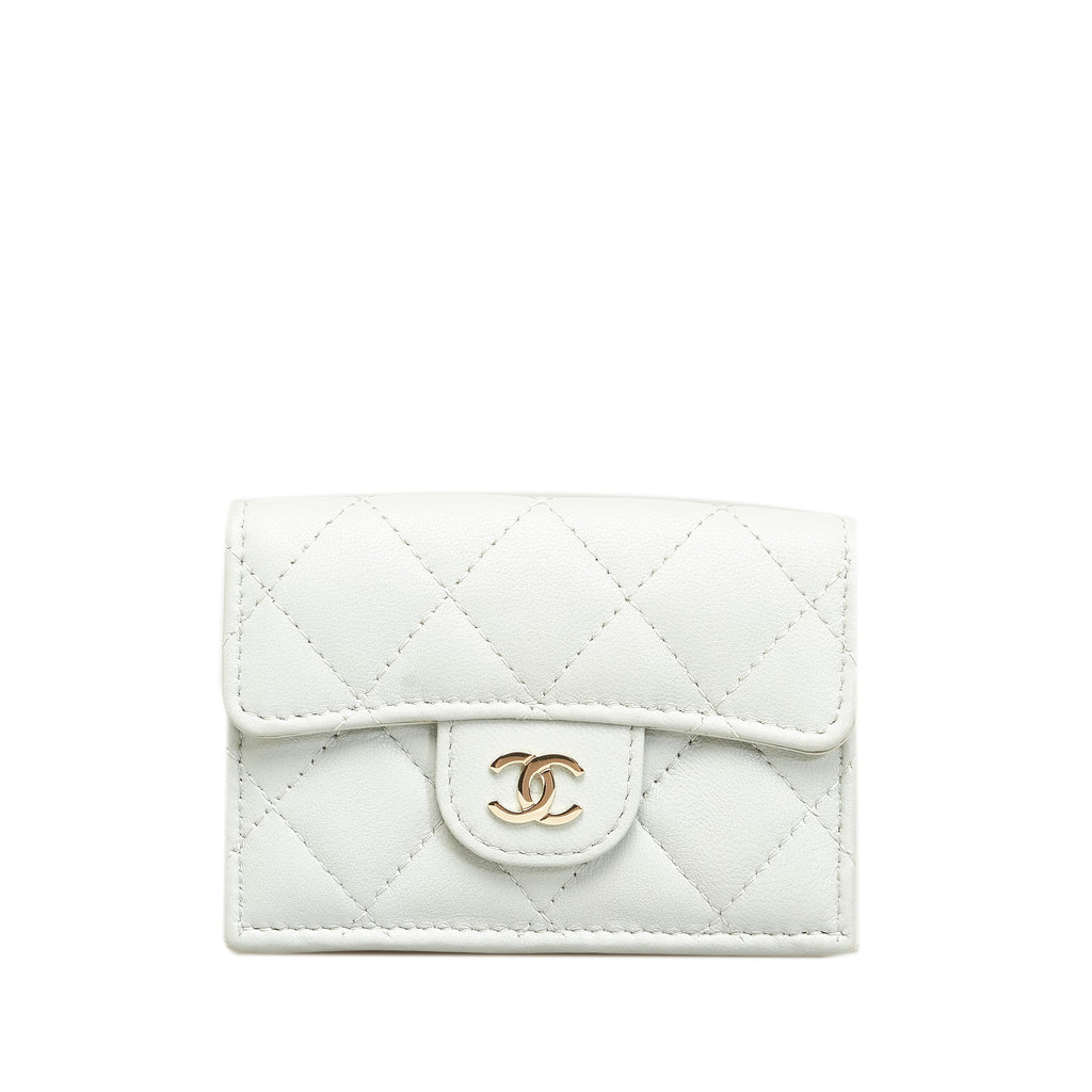 CHANEL CC Lambskin Trifold Flap Wallet Small Wallets