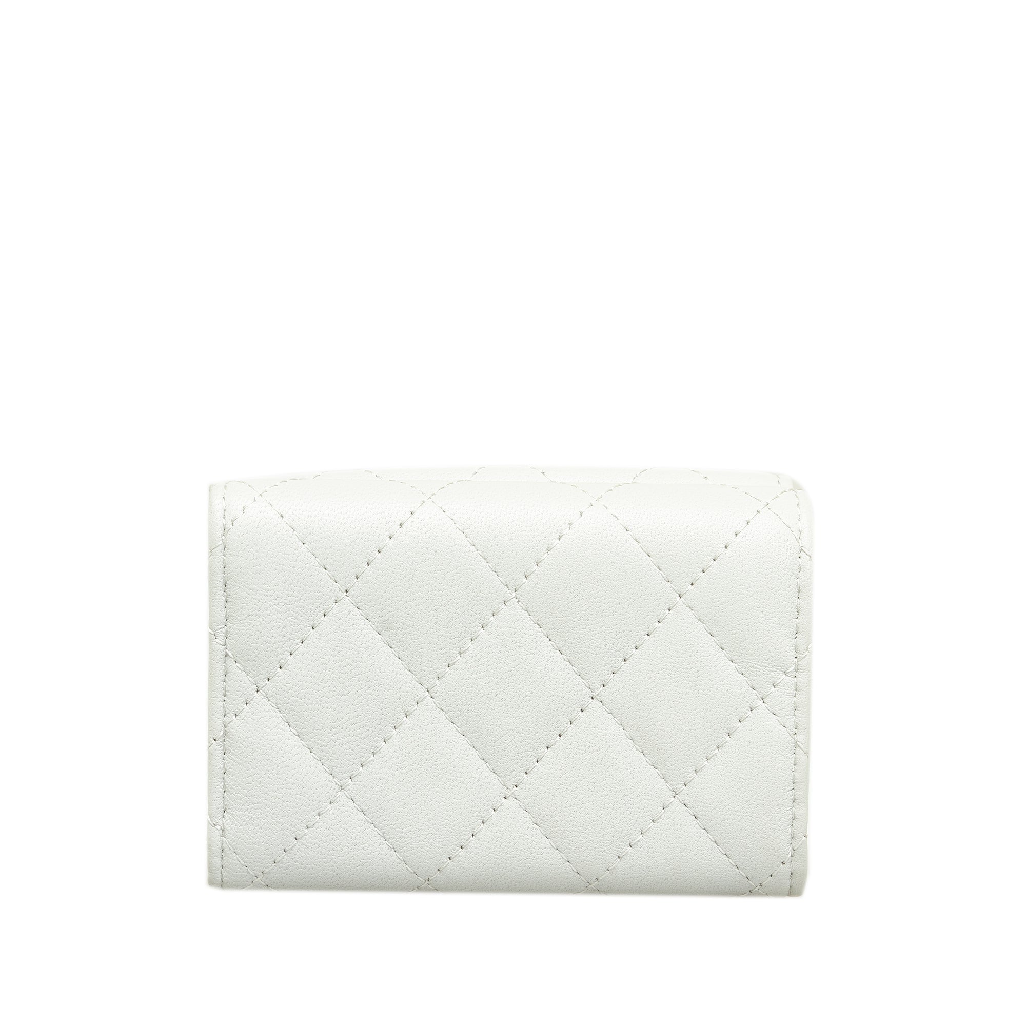 CHANEL CC Lambskin Trifold Flap Wallet Small Wallets