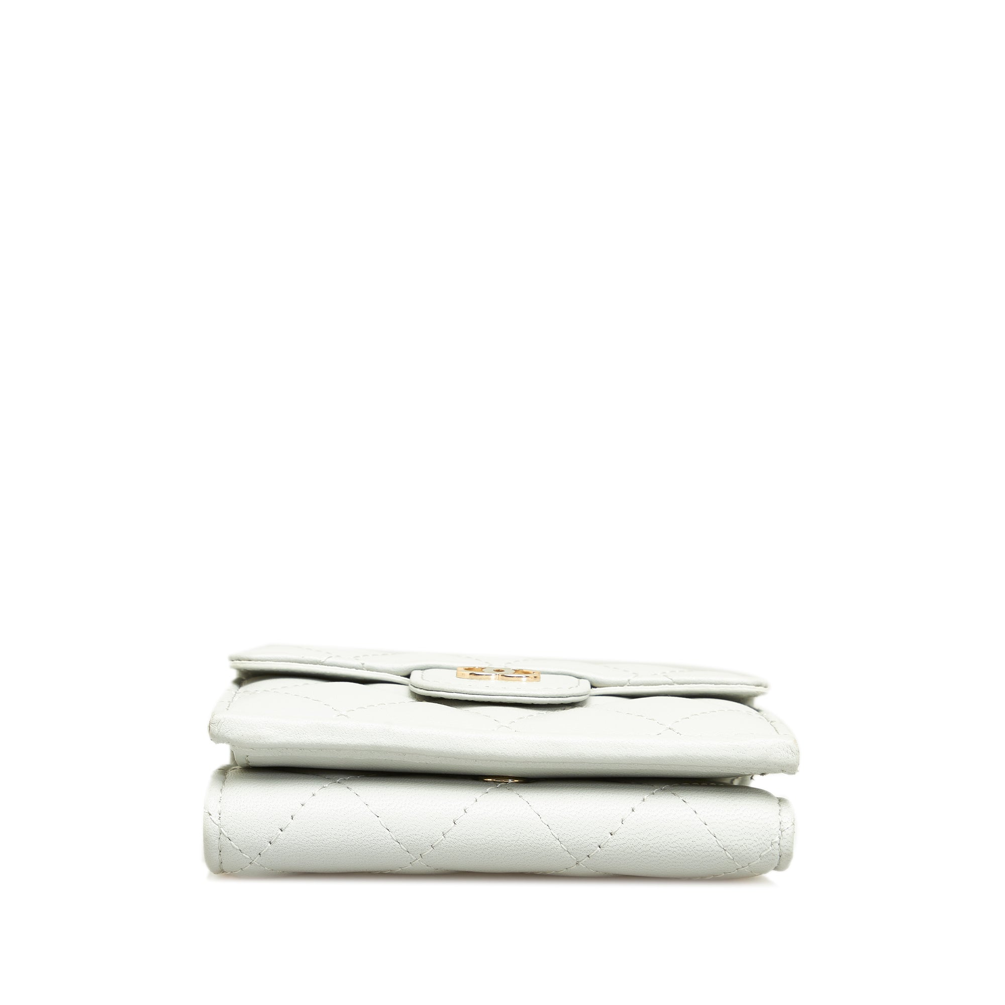 CHANEL CC Lambskin Trifold Flap Wallet Small Wallets