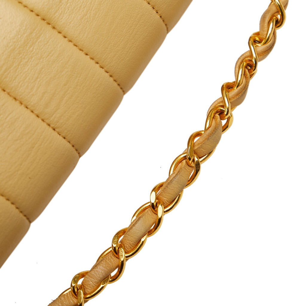CHANEL Lambskin Vertical Border Flap Crossbody Bag