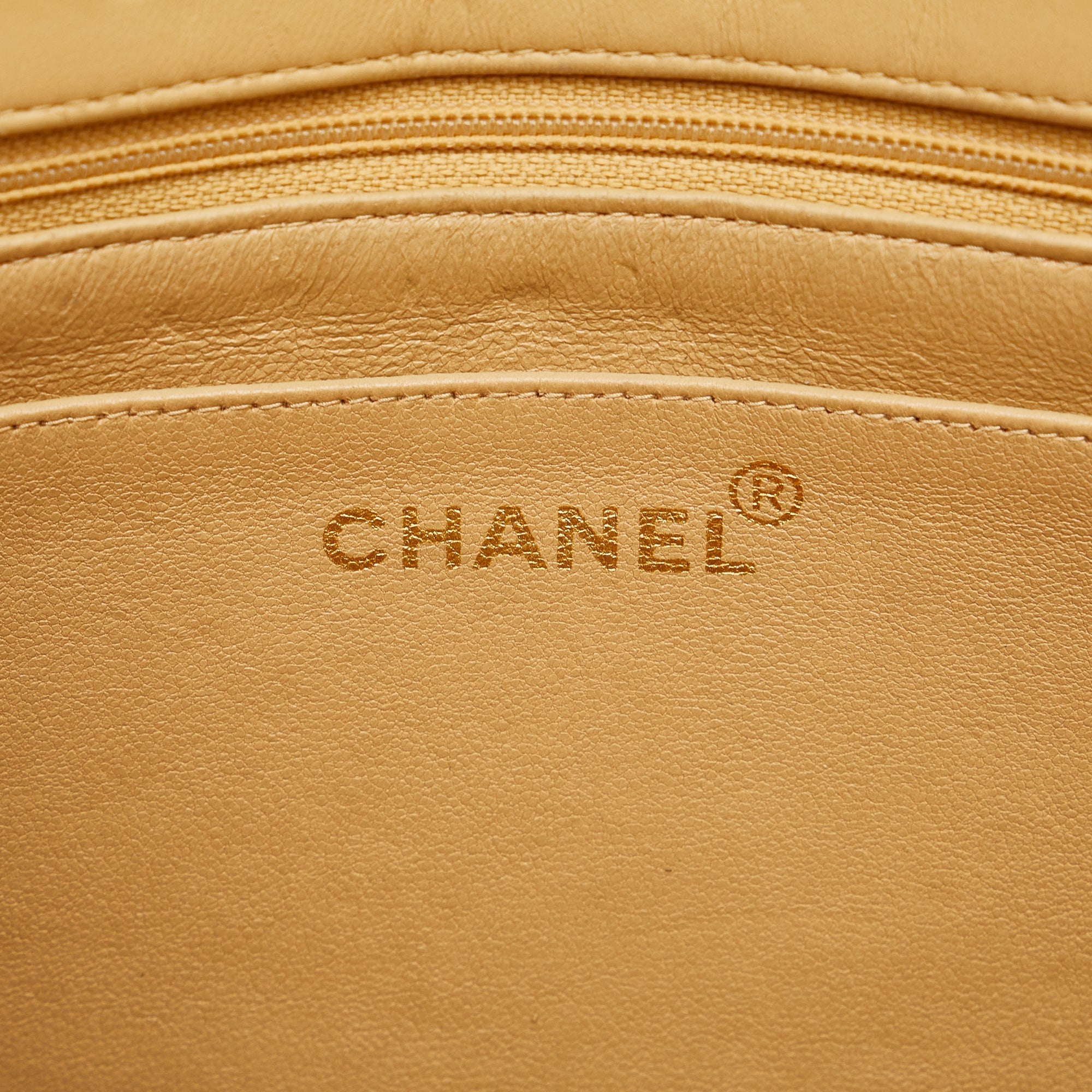 CHANEL Lambskin Vertical Border Flap Crossbody Bag