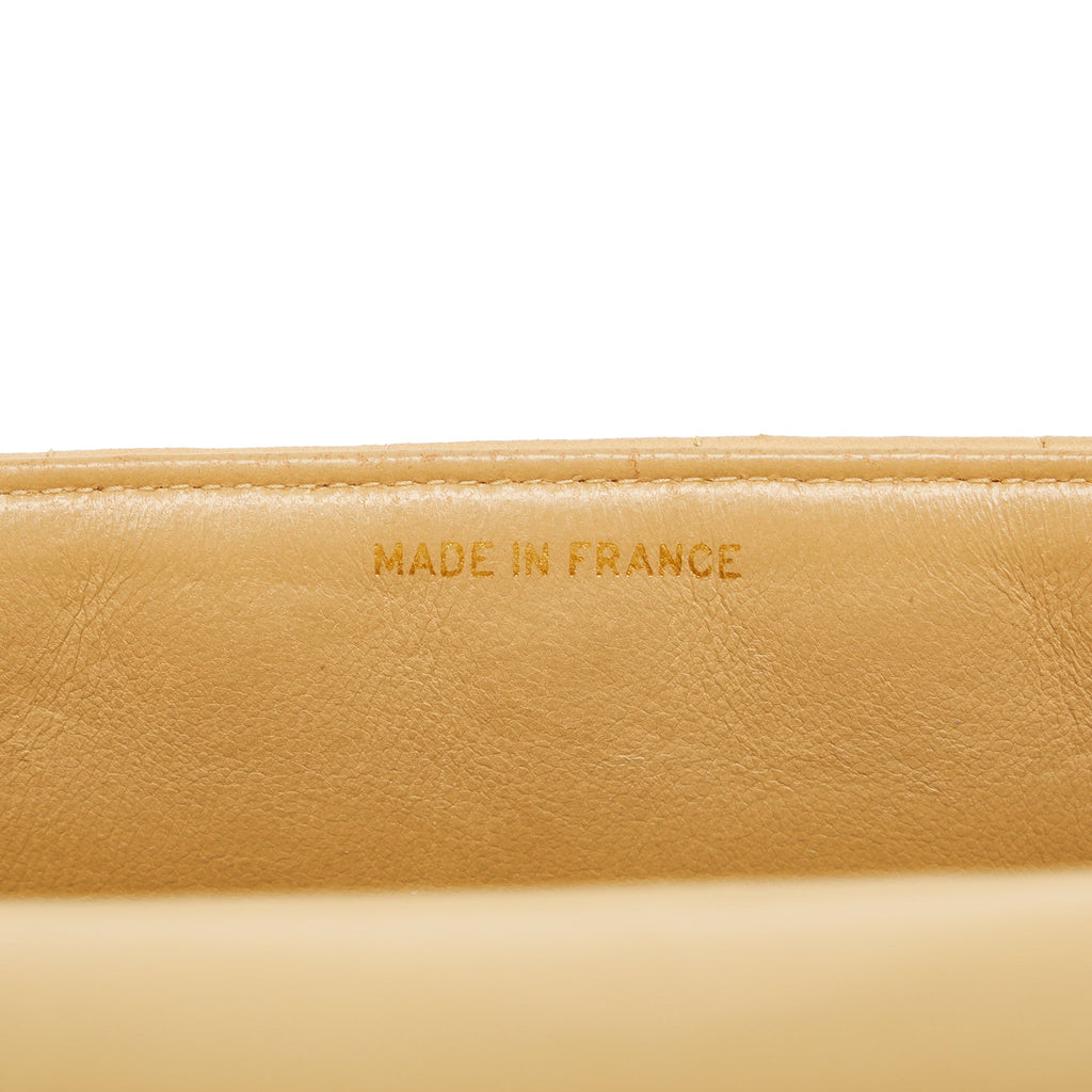 CHANEL Lambskin Vertical Border Flap Crossbody Bag