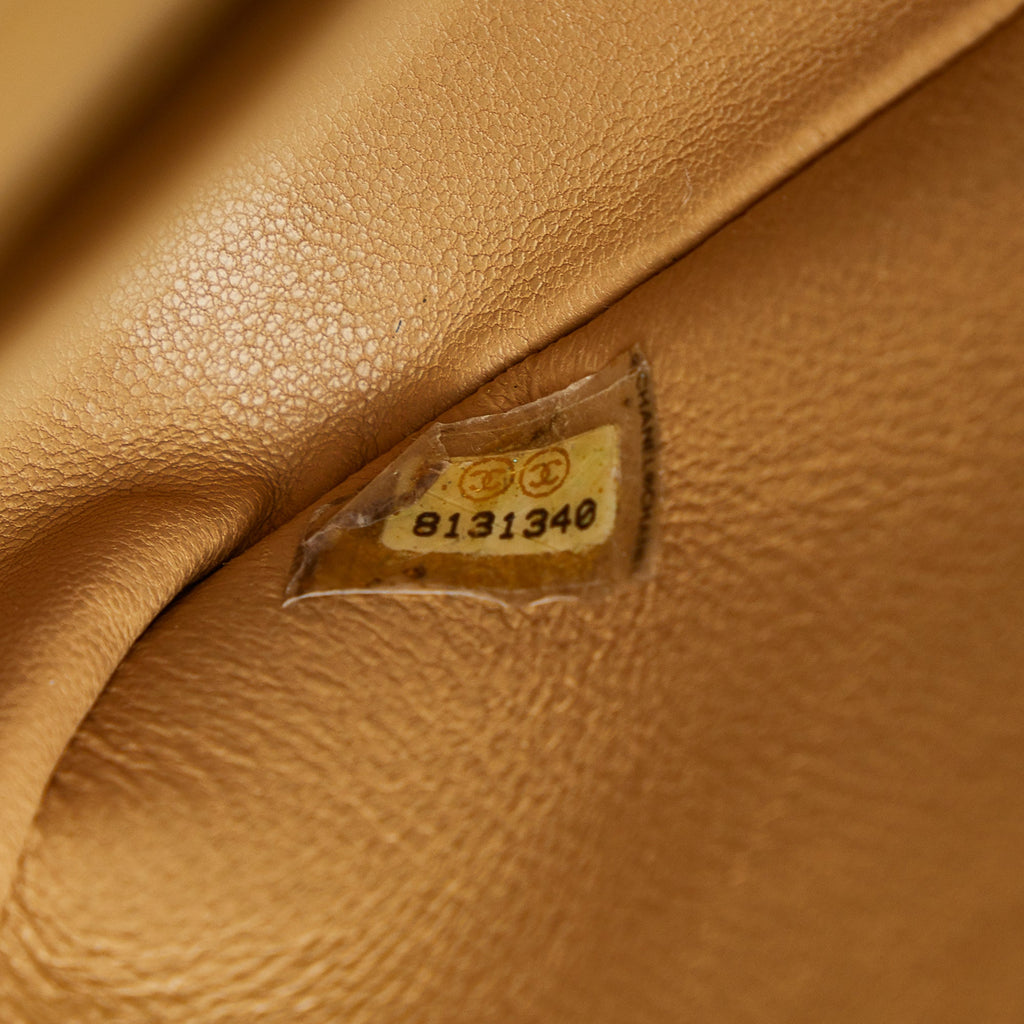 CHANEL Lambskin Vertical Border Flap Crossbody Bag