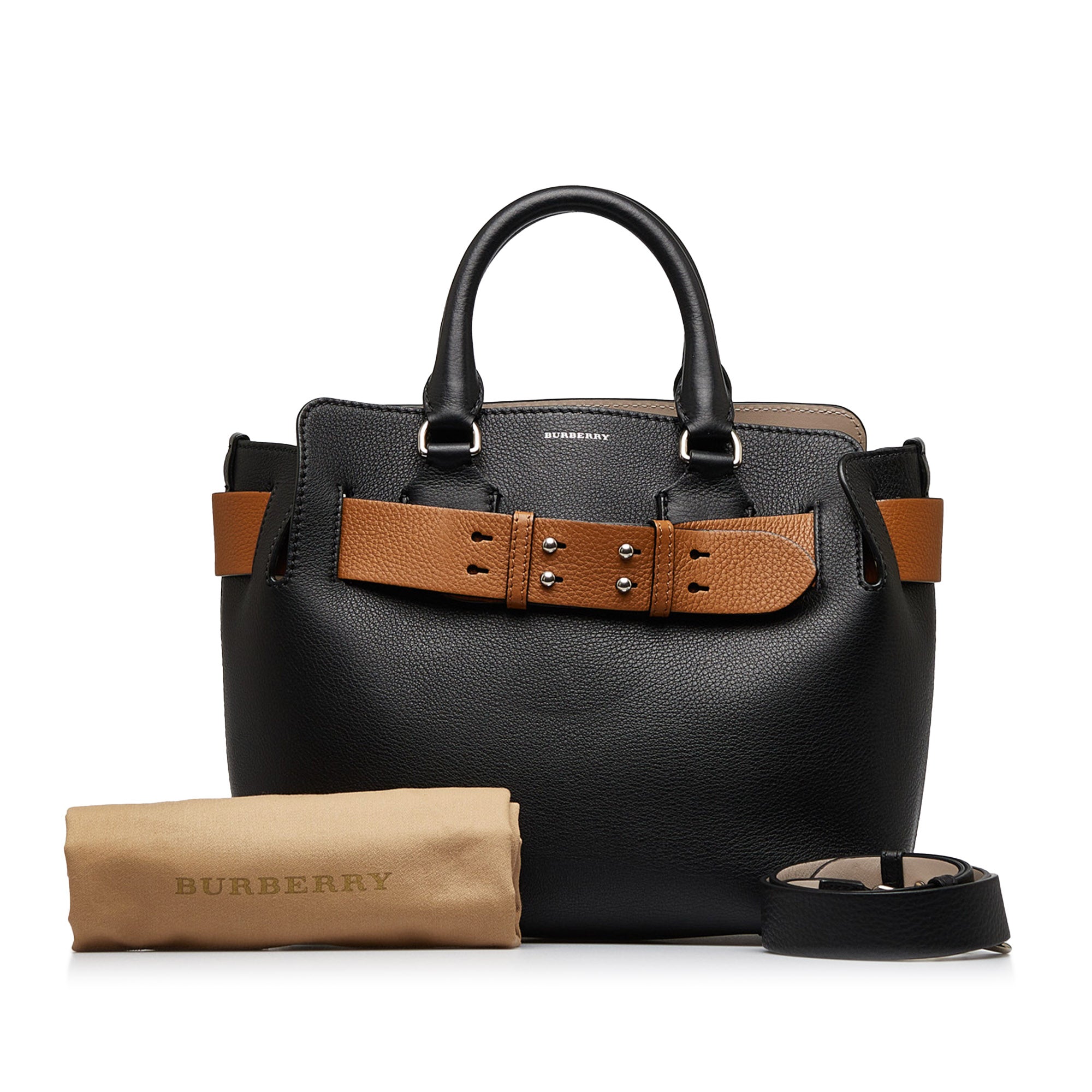 Burberry Belt Handbag Black