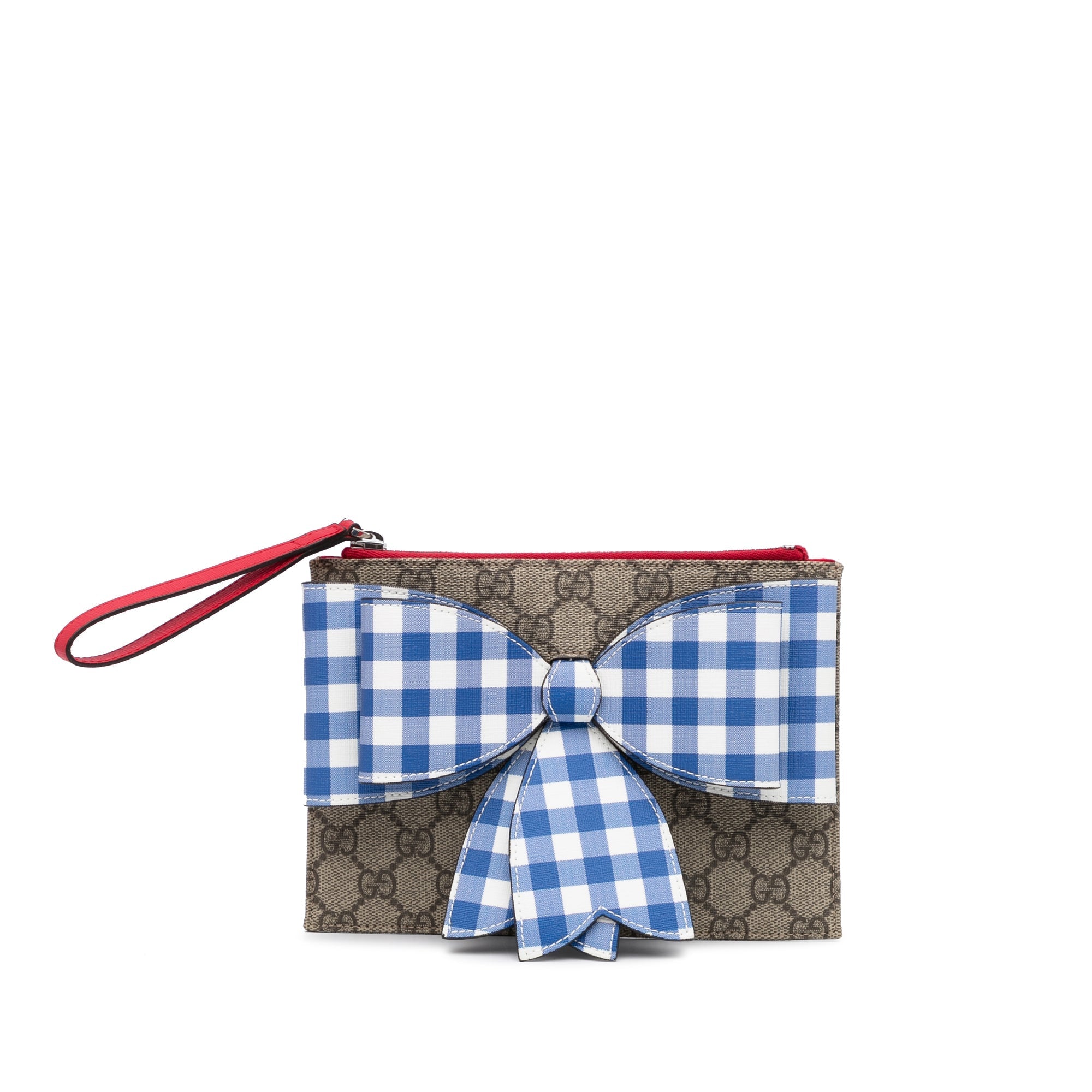 Gucci Bow Clutch GG Supreme Canvas