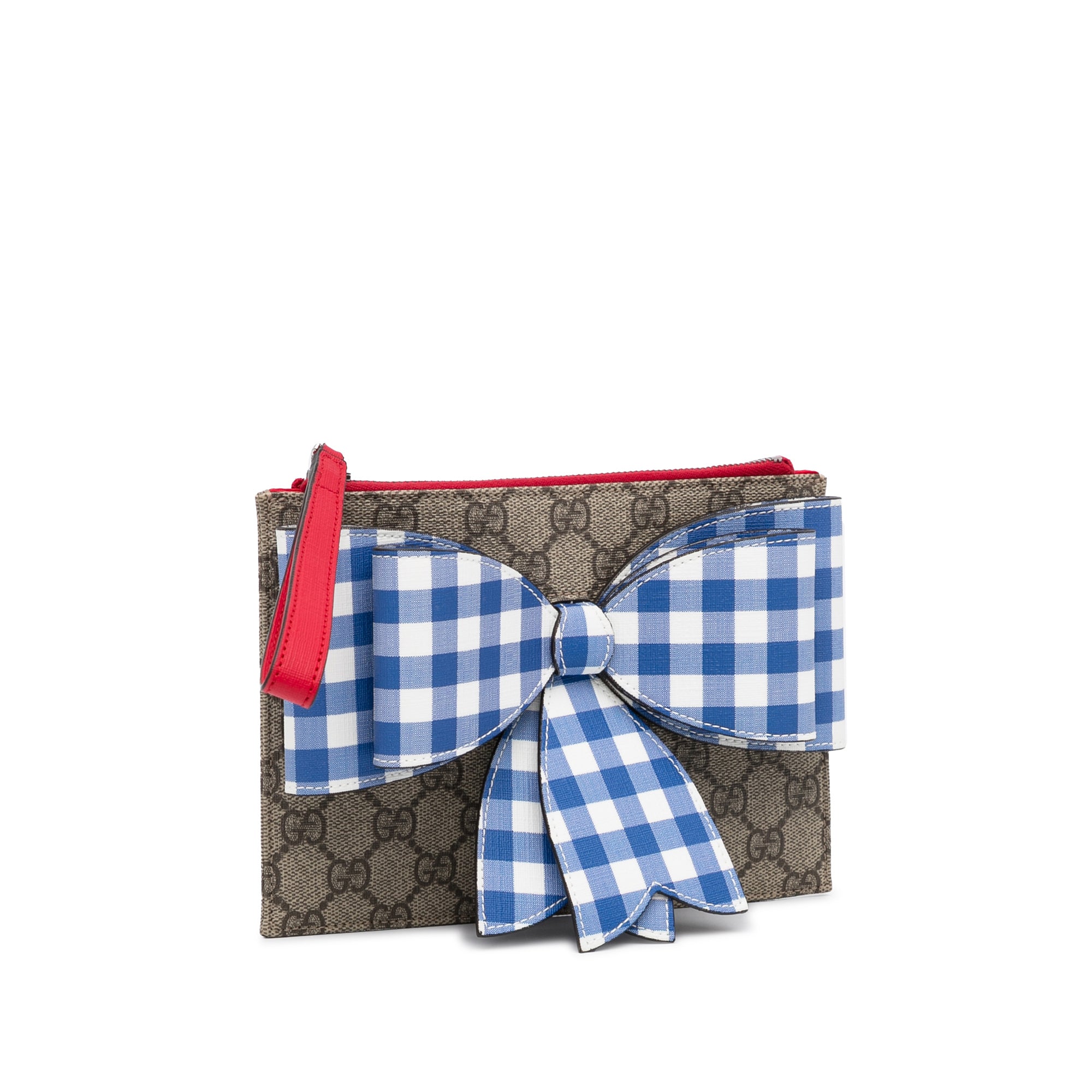 Gucci Bow Clutch GG Supreme Canvas
