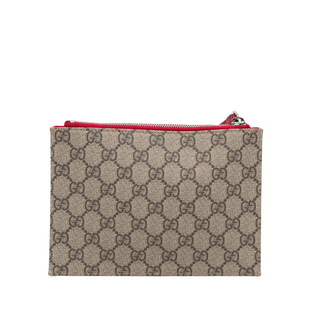 Gucci Bow Clutch GG Supreme Canvas