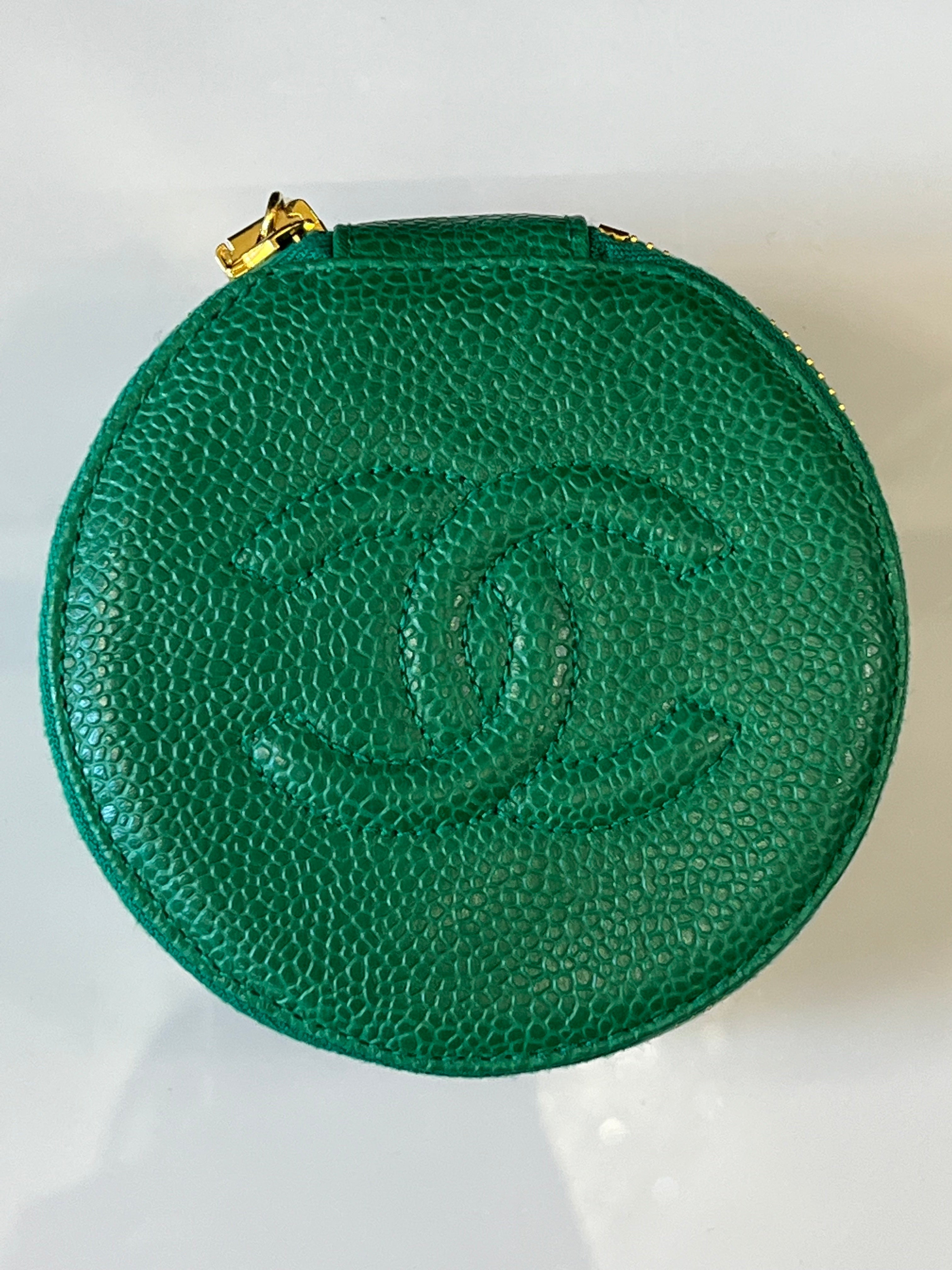 CHANEL TIMELESS CAVIAR LEATHER JEWELRY CASE