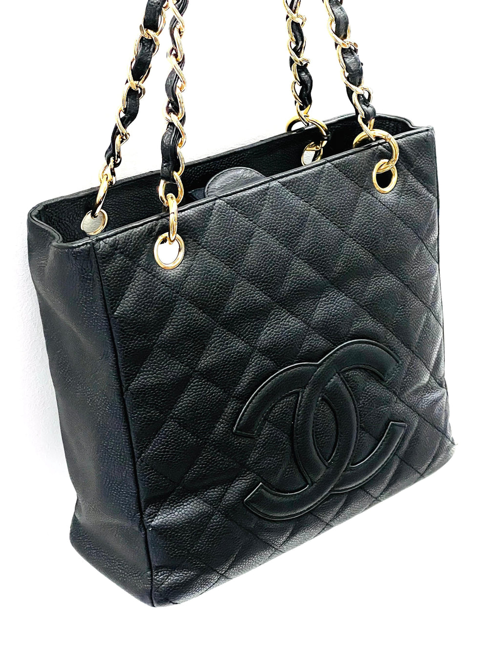 CHANEL CAVIAR QUILTED PETIT SHOPPING TOTE PST