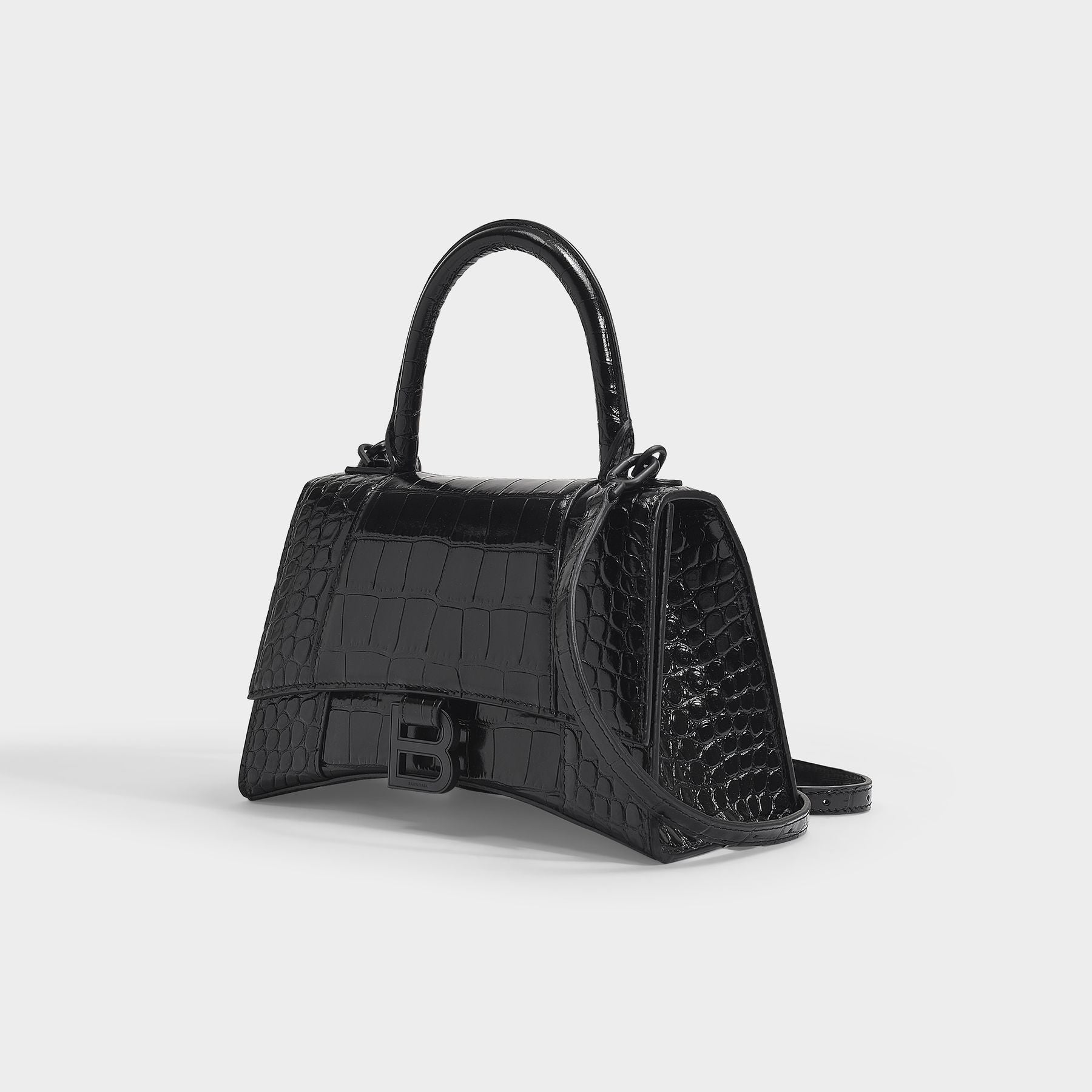 Hourglass Xs Bag - Balenciaga -  Black - Leather