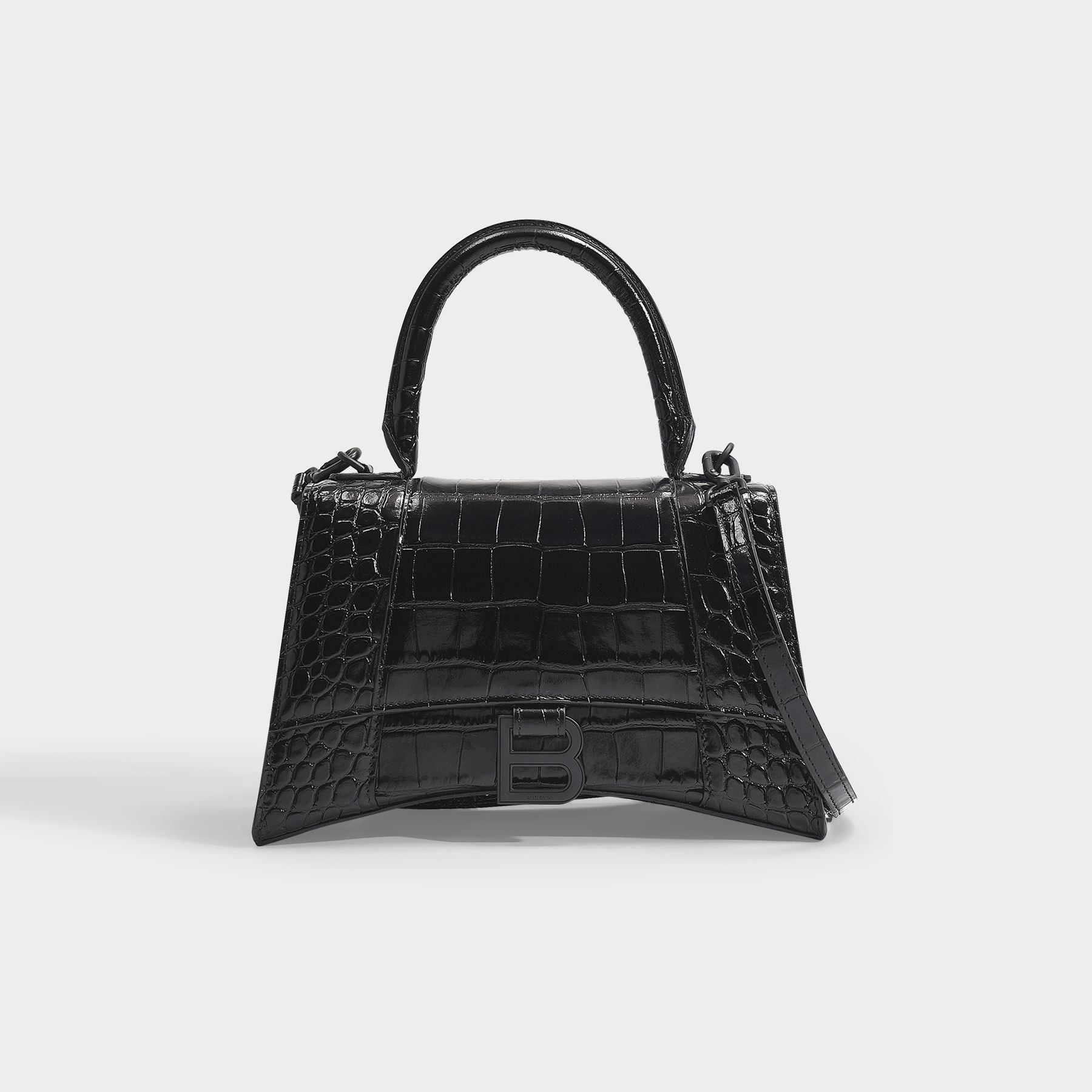 Hourglass Xs Bag - Balenciaga -  Black - Leather