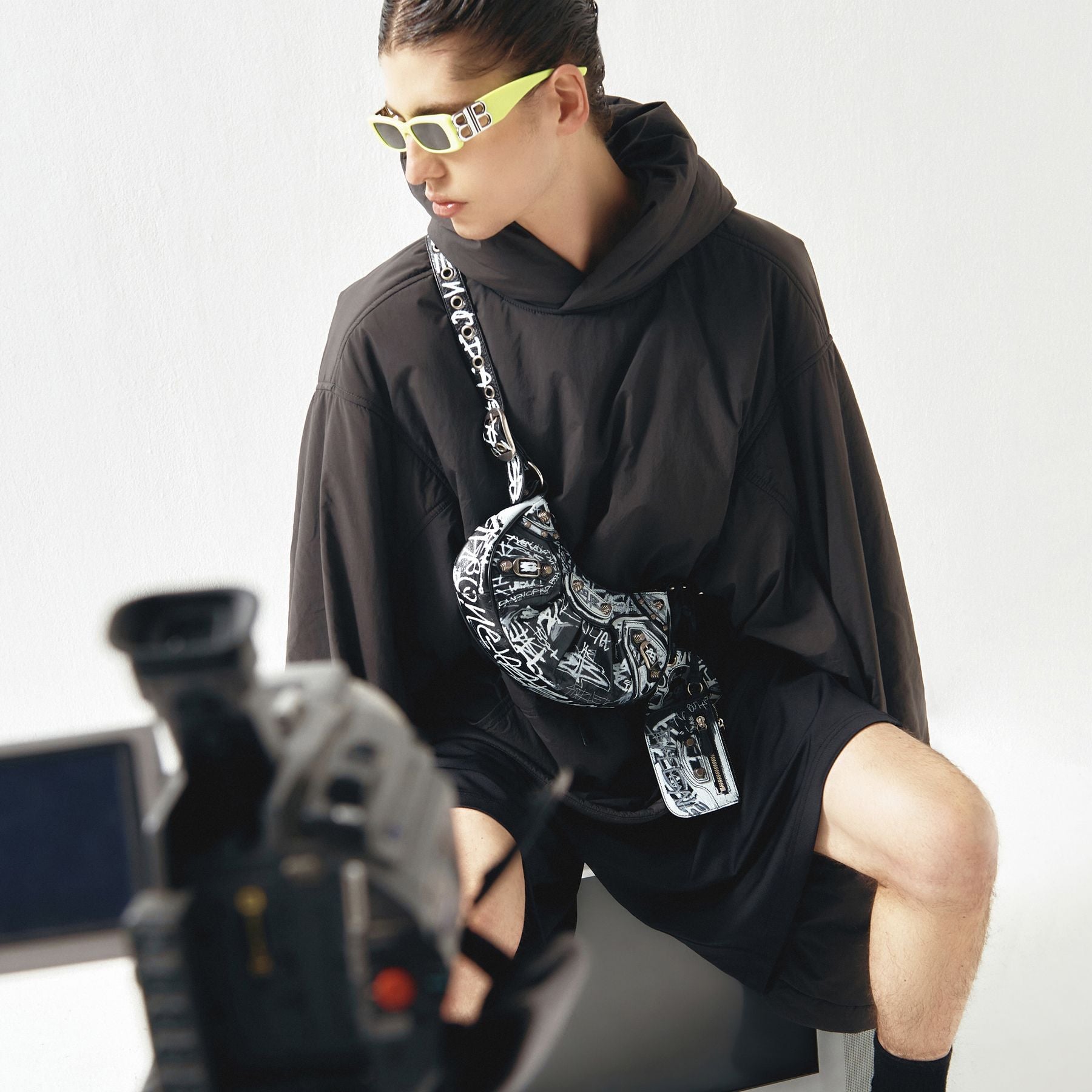 Cagole Shoulder Xs Bag - Balenciaga -  Black - Leather