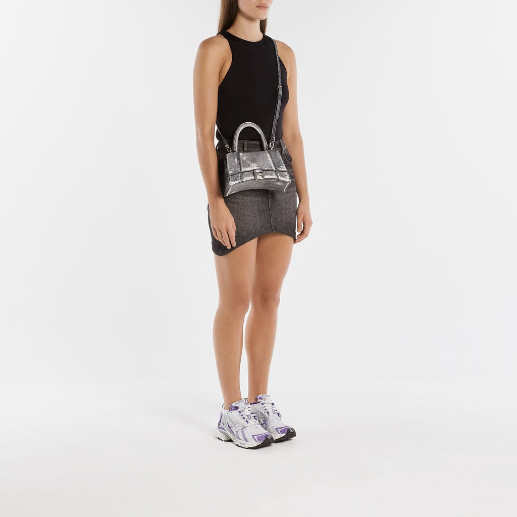 Hourglass S Bag - Balenciaga -  Black - Leather