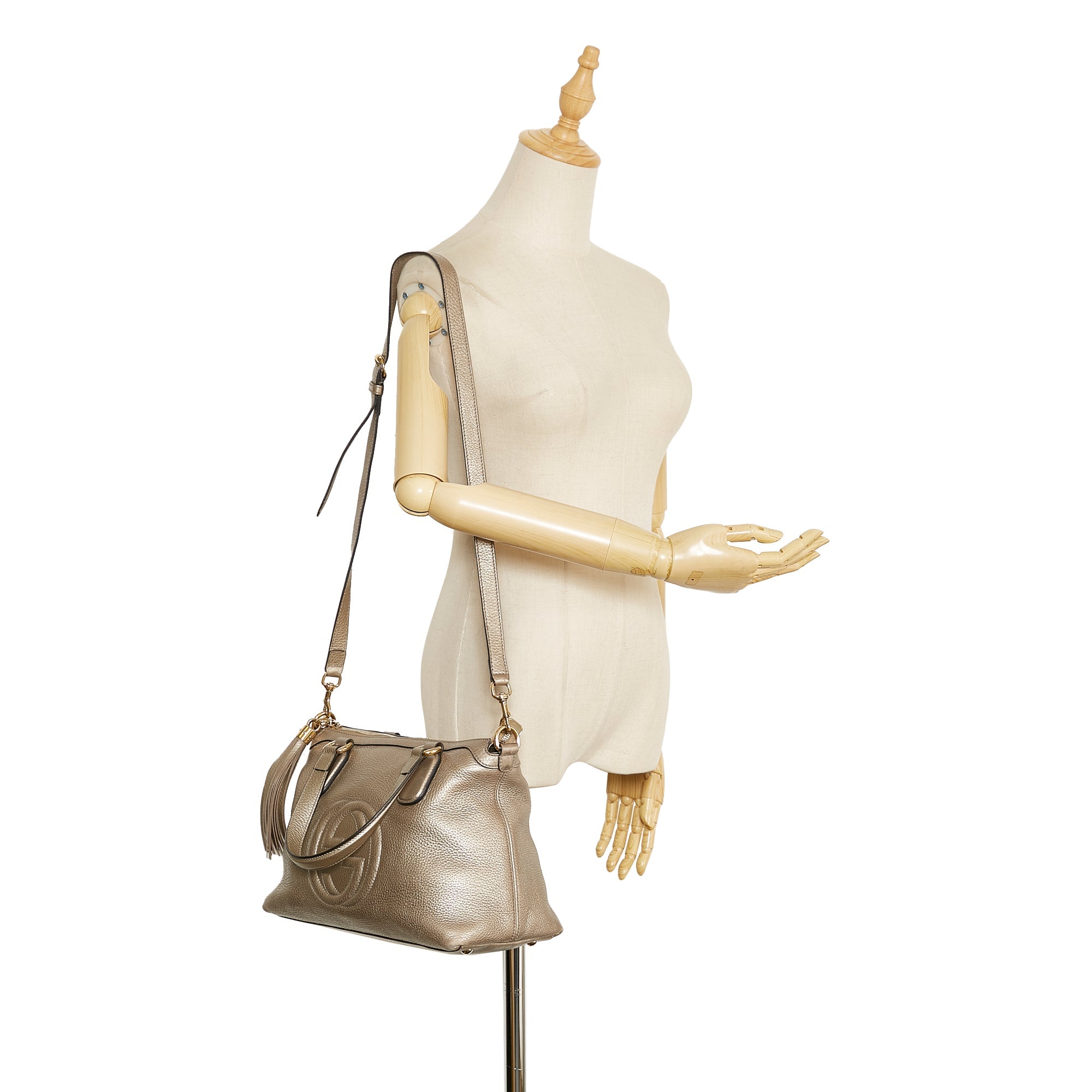 Gucci Soho Working Handbag Silver