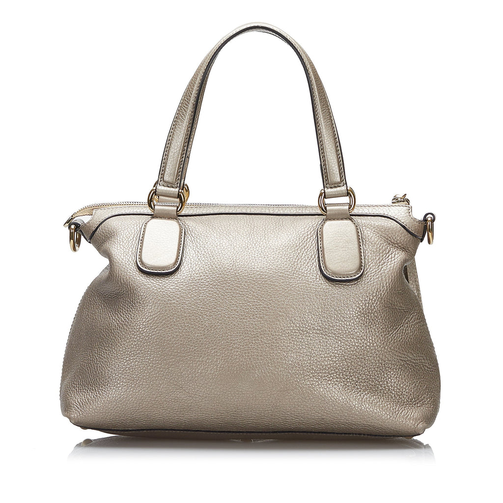 Gucci Soho Working Handbag Silver