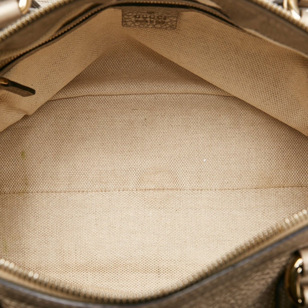 Gucci Soho Working Handbag Silver