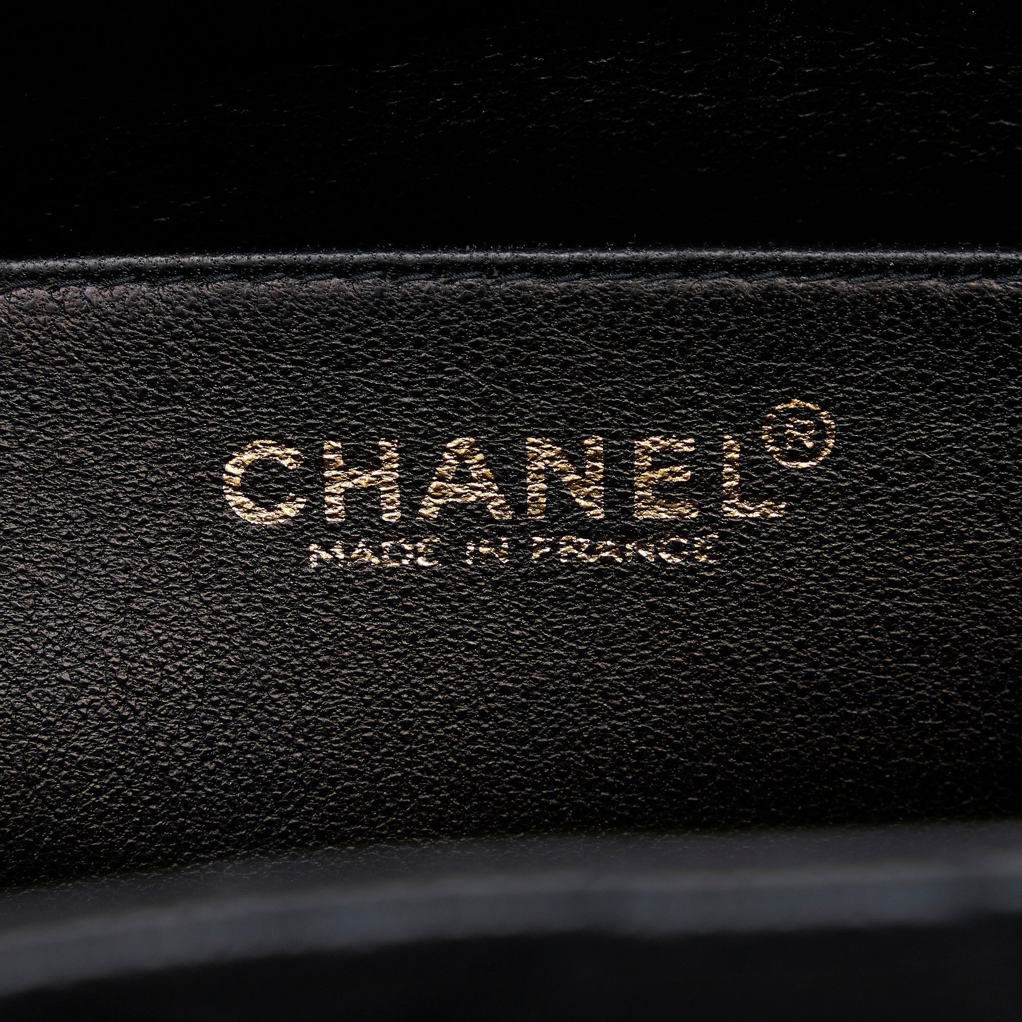 Chanel Kelly Black Caviar Gold