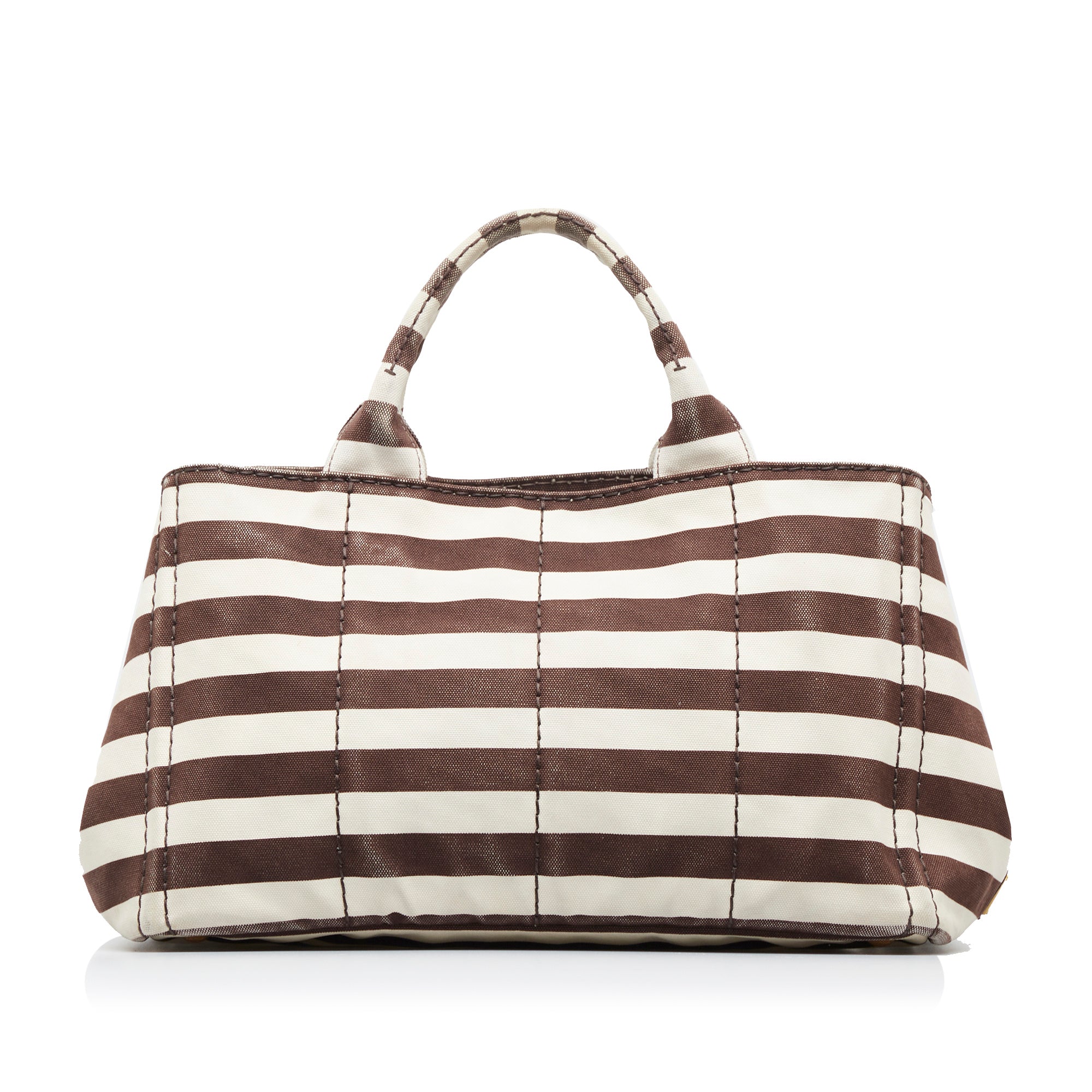 PRADA Canapa Righe Satchel