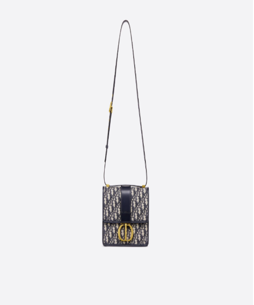 30 Montaigne Dior Oblique Flap Bag Blue