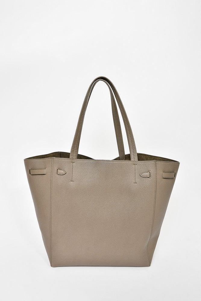 Celine Dark Taupe Small Cabas Tote