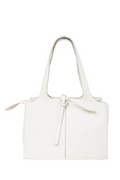 Celine White Grained Leather Small Tri-Fold Bag