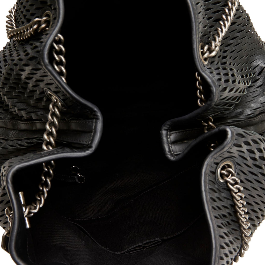 Chanel CC Perforated Leather Tote Bag (SHG-gDassU)