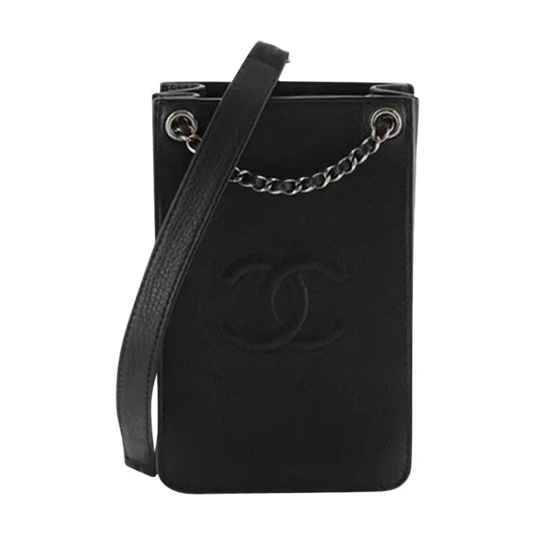 CHANEL CC CALFSKIN LEATHER CROSSBODY BAG