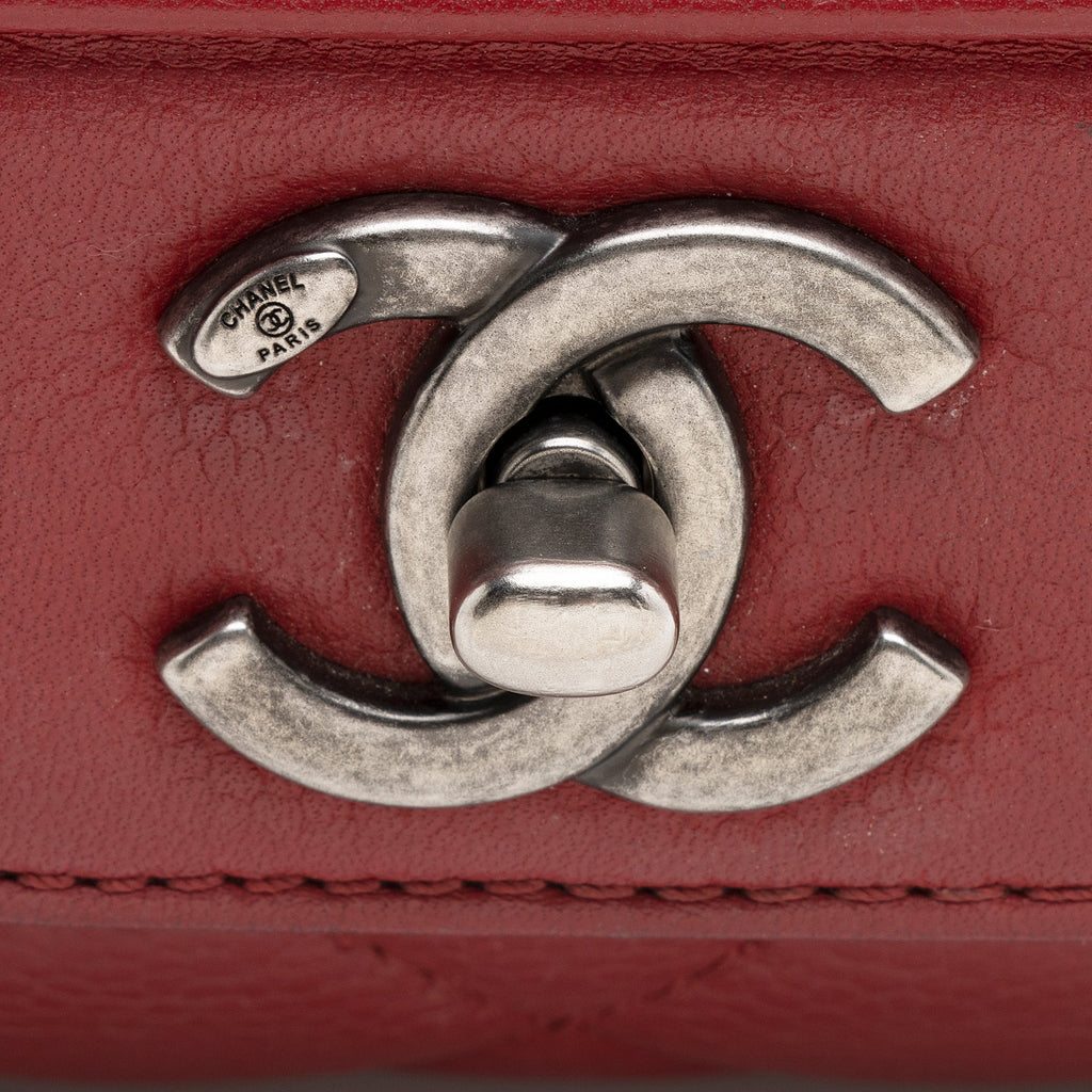 Chanel Caviar Leather All About Flap Large Shoulder Bag (SHF-22267)