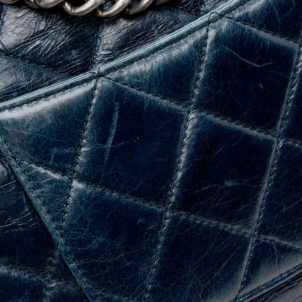 Chanel Glazed Calfskin Duo Color Small Tote (SHF-14944)