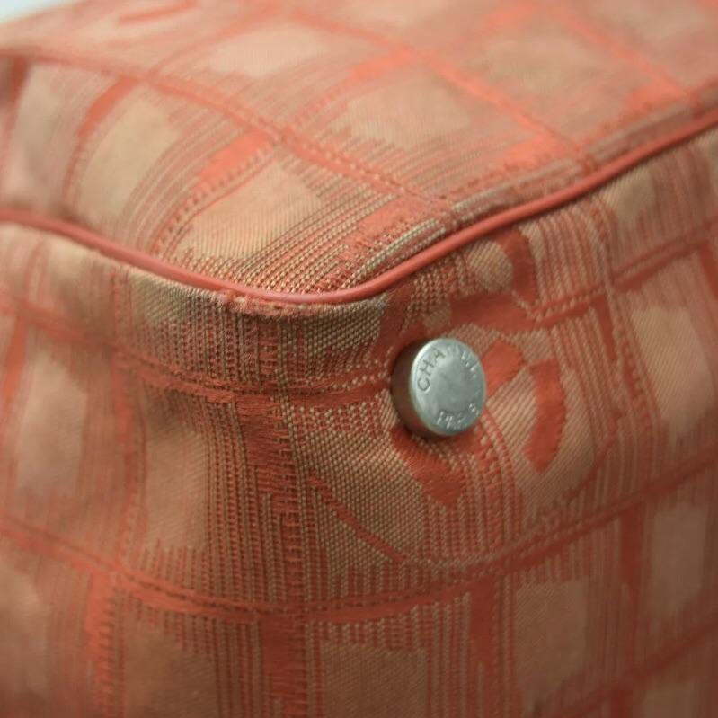 Chanel Large CC Travel Tote: Rare Red and Tan Color