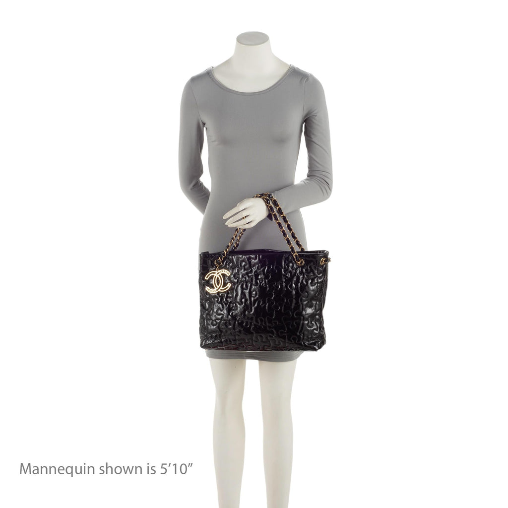 Chanel Patent Leather Puzzle Tote (SHF-uPxGaG)