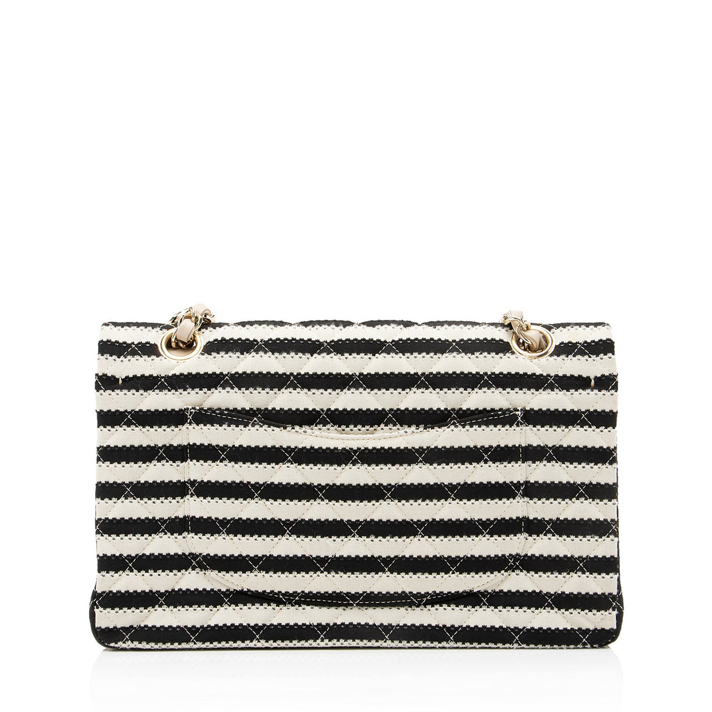 Chanel Quilted Jersey Pearl Coco Sailor Medium Flap Bag (SHF-23372)