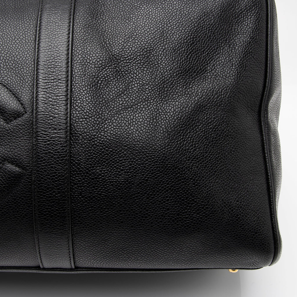 Chanel Vintage Caviar Leather Timeless CC Duffle Bag (SHF-8OA81f)