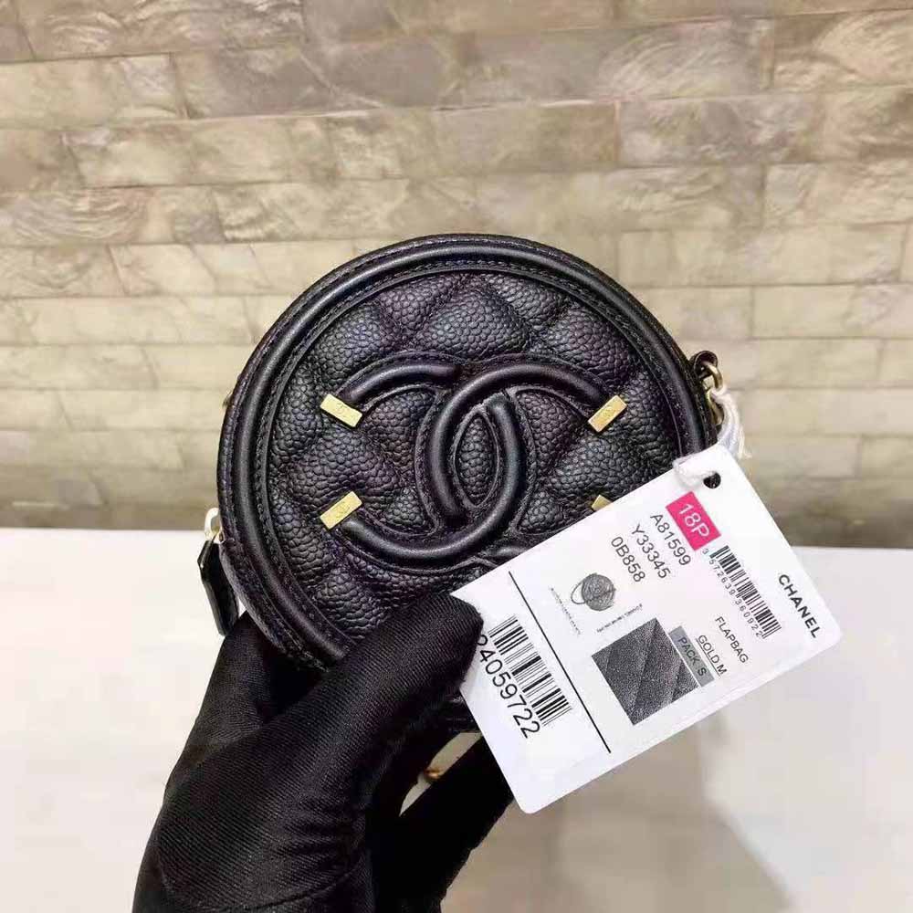 Chanel Women Chanel 19 Clutch with Chain Lambskin Gold Silver-Tone and Ruthenium Black