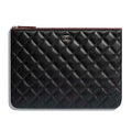 Chanel Women Classic Pouch Lambskin & Gold-Tone Metal-Black