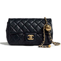 Chanel Women Flap Bag Lambskin & Gold-Tone Metal-Black