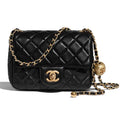 Chanel Women Flap Bag in Lambskin Leather-Black